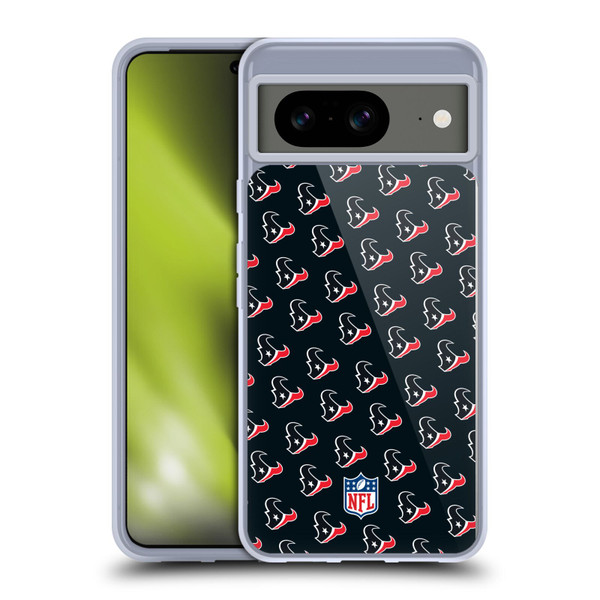 NFL Houston Texans Artwork Patterns Soft Gel Case for Google Pixel 8