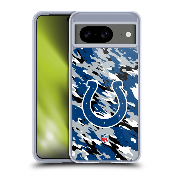 NFL Indianapolis Colts Logo Camou Soft Gel Case for Google Pixel 8