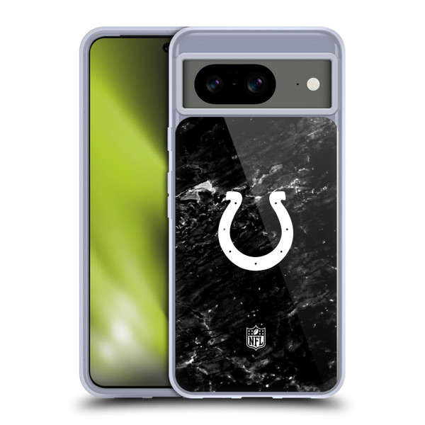 NFL Indianapolis Colts Artwork Marble Soft Gel Case for Google Pixel 8