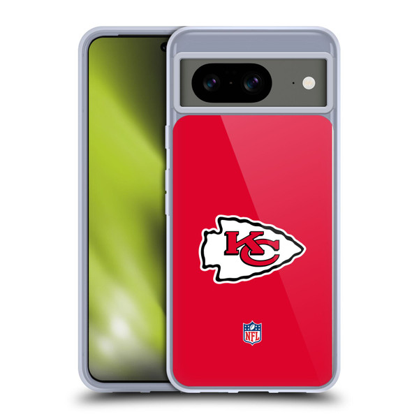 NFL Kansas City Chiefs Logo Plain Soft Gel Case for Google Pixel 8