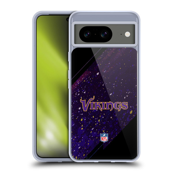 NFL Minnesota Vikings Logo Blur Soft Gel Case for Google Pixel 8