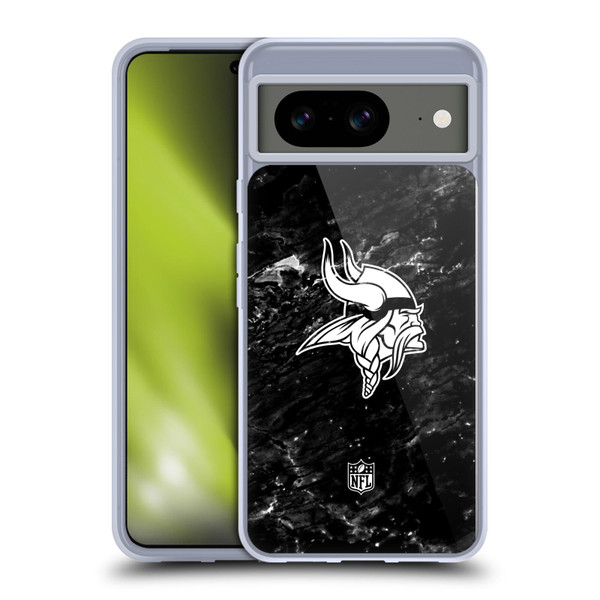 NFL Minnesota Vikings Artwork Marble Soft Gel Case for Google Pixel 8