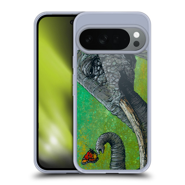 David Lozeau Colourful Grunge The Elephant Soft Gel Case for Google Pixel 10