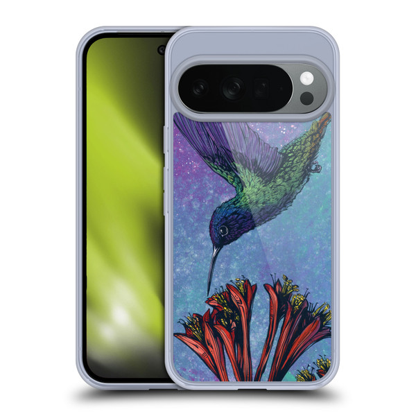 David Lozeau Colourful Grunge The Hummingbird Soft Gel Case for Google Pixel 10