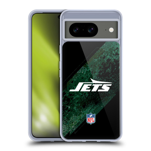 NFL New York Jets Logo Blur Soft Gel Case for Google Pixel 8