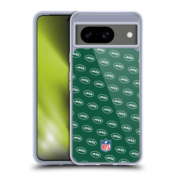 NFL New York Jets Artwork Patterns Soft Gel Case for Google Pixel 8