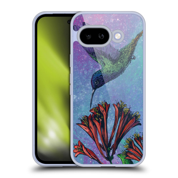 David Lozeau Colourful Grunge The Hummingbird Soft Gel Case for Google Pixel 9A