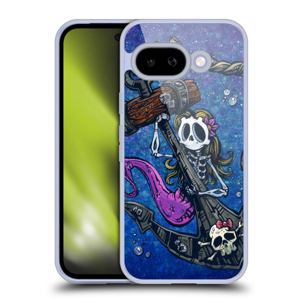 David Lozeau Colourful Grunge Mermaid Anchor Soft Gel Case for Google Pixel 9A