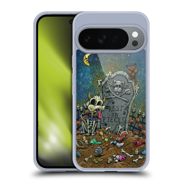 David Lozeau Colourful Art Halloween Dog Soft Gel Case for Google Pixel 10