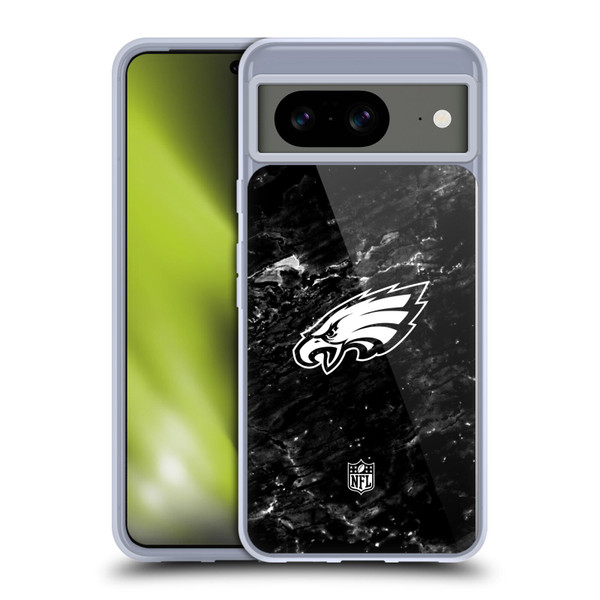 NFL Philadelphia Eagles Artwork Marble Soft Gel Case for Google Pixel 8
