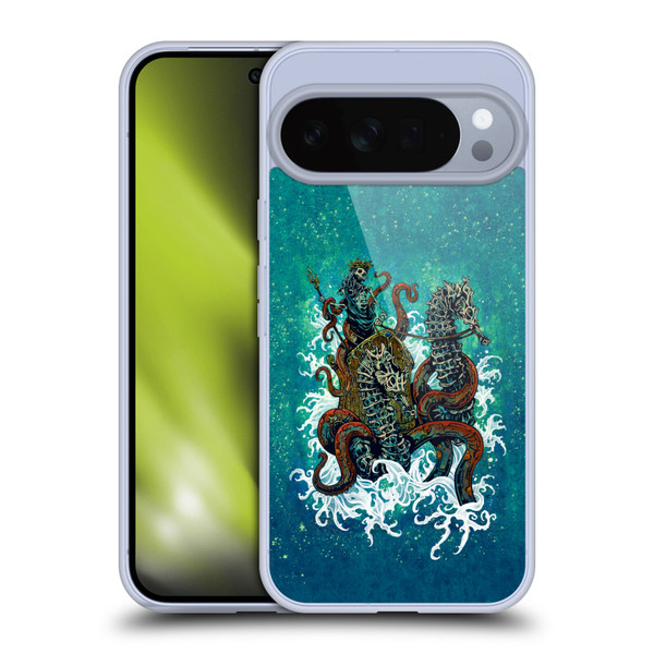 David Lozeau Skeleton Grunge Neptune Nautical Soft Gel Case for Google Pixel 10 Pro XL