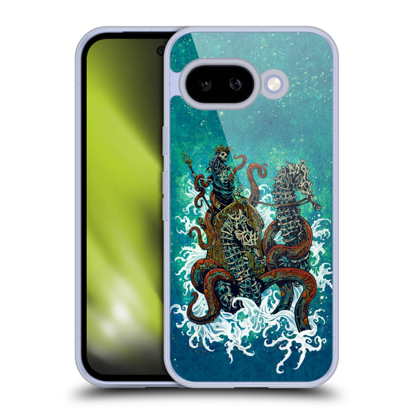 David Lozeau Skeleton Grunge Neptune Nautical Soft Gel Case for Google Pixel 9A