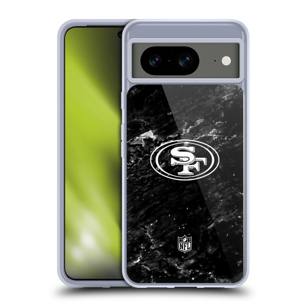 NFL San Francisco 49ers Artwork Marble Soft Gel Case for Google Pixel 8