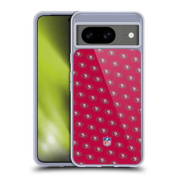 NFL San Francisco 49ers Artwork Patterns Soft Gel Case for Google Pixel 8