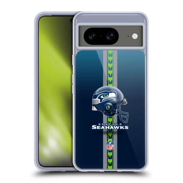 NFL Seattle Seahawks Logo Helmet Soft Gel Case for Google Pixel 8