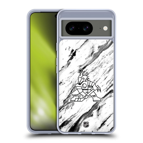 NHL Arizona Coyotes Marble Soft Gel Case for Google Pixel 8