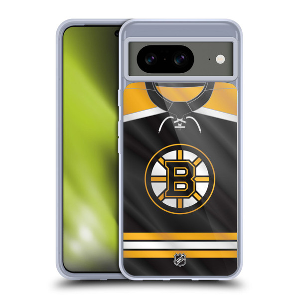 NHL Boston Bruins Jersey Soft Gel Case for Google Pixel 8