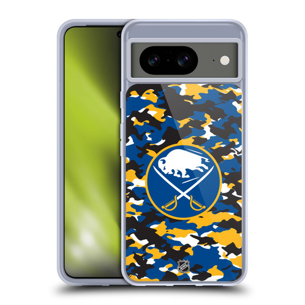 NHL Buffalo Sabres Camouflage Soft Gel Case for Google Pixel 8