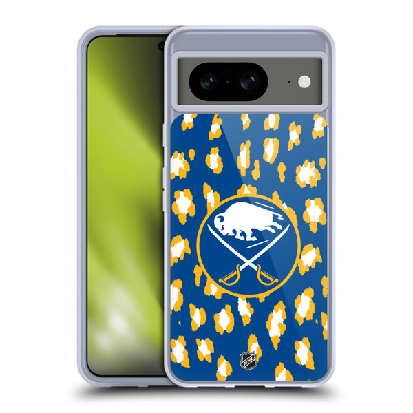 NHL Buffalo Sabres Leopard Pattern Soft Gel Case for Google Pixel 8