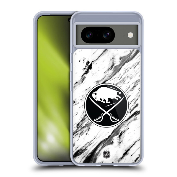 NHL Buffalo Sabres Marble Soft Gel Case for Google Pixel 8