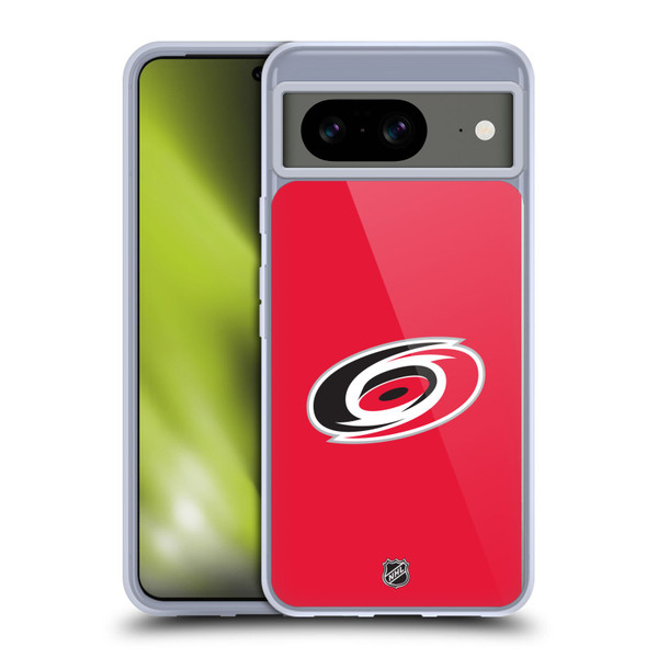 NHL Carolina Hurricanes Plain Soft Gel Case for Google Pixel 8