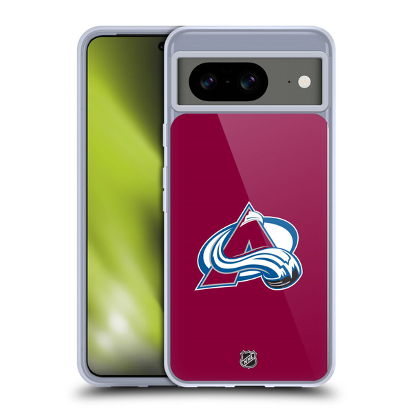 NHL Colorado Avalanche Plain Soft Gel Case for Google Pixel 8