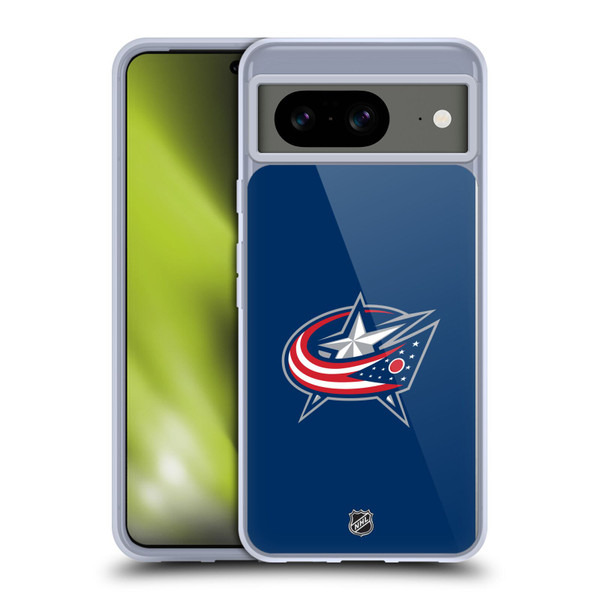 NHL Columbus Blue Jackets Plain Soft Gel Case for Google Pixel 8