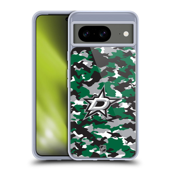 NHL Dallas Stars Camouflage Soft Gel Case for Google Pixel 8