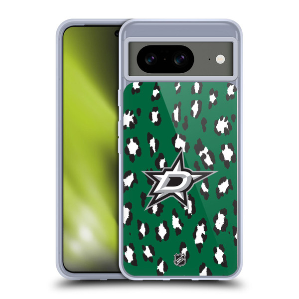 NHL Dallas Stars Leopard Pattern Soft Gel Case for Google Pixel 8