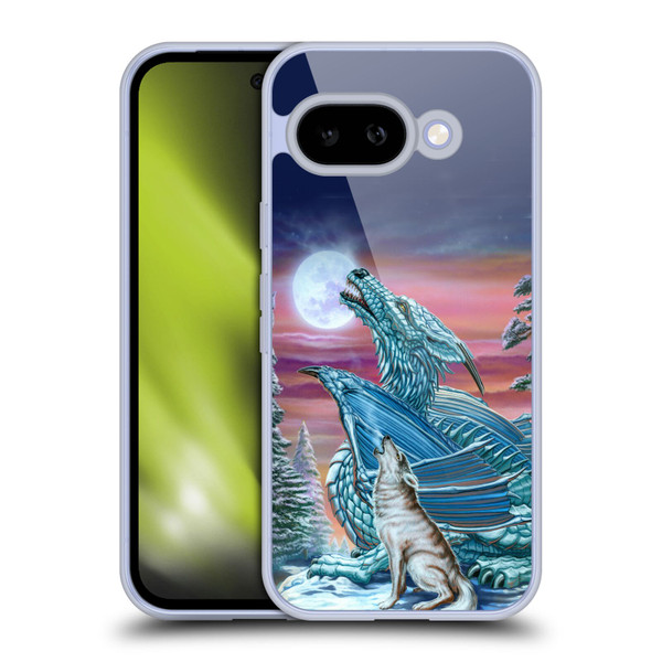 Ed Beard Jr Dragons Moon Song Wolf Moon Soft Gel Case for Google Pixel 9A