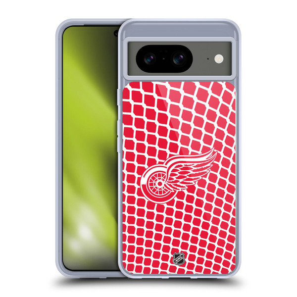 NHL Detroit Red Wings Net Pattern Soft Gel Case for Google Pixel 8