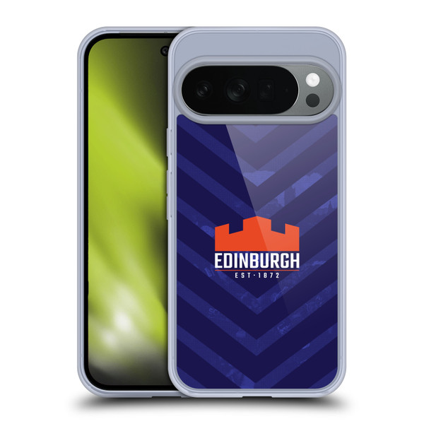 Edinburgh Rugby Graphic Art Blue Pattern Soft Gel Case for Google Pixel 10