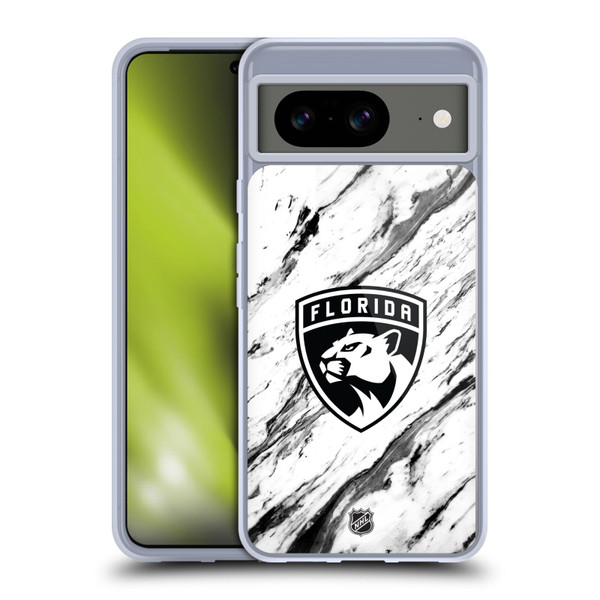 NHL Florida Panthers Marble Soft Gel Case for Google Pixel 8