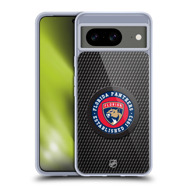 NHL Florida Panthers Puck Texture Soft Gel Case for Google Pixel 8