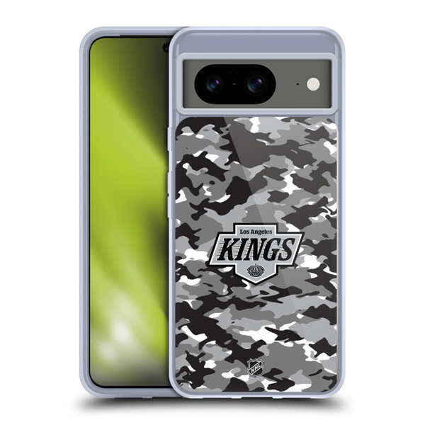 NHL Los Angeles Kings Camouflage Soft Gel Case for Google Pixel 8