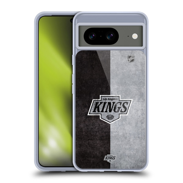 NHL Los Angeles Kings Half Distressed Soft Gel Case for Google Pixel 8