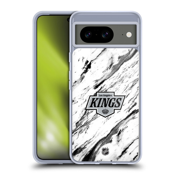 NHL Los Angeles Kings Marble Soft Gel Case for Google Pixel 8