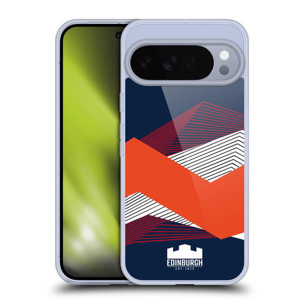 Edinburgh Rugby Graphics Shapes Soft Gel Case for Google Pixel 10 Pro XL