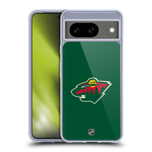 NHL Minnesota Wild Plain Soft Gel Case for Google Pixel 8
