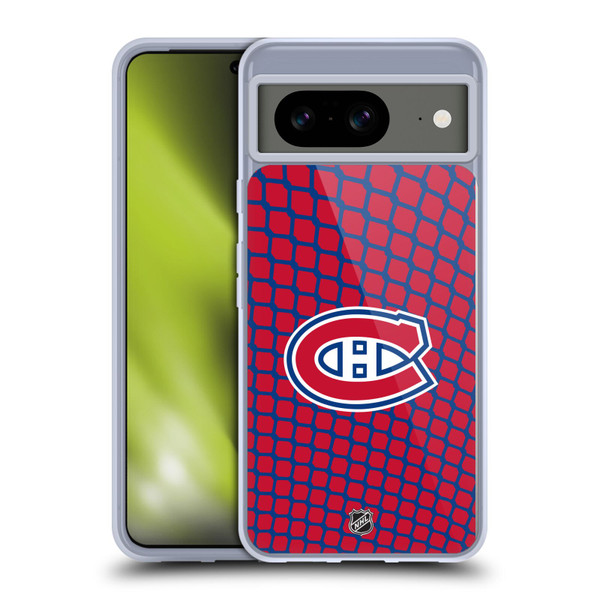 NHL Montreal Canadiens Net Pattern Soft Gel Case for Google Pixel 8