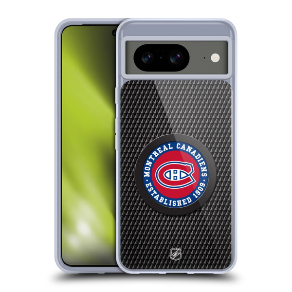 NHL Montreal Canadiens Puck Texture Soft Gel Case for Google Pixel 8