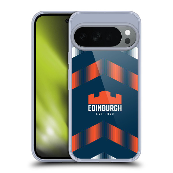 Edinburgh Rugby Logo Art Lines Soft Gel Case for Google Pixel 10