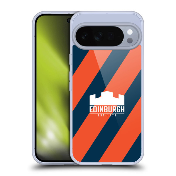 Edinburgh Rugby Logo Art Diagonal Stripes Soft Gel Case for Google Pixel 10 Pro XL