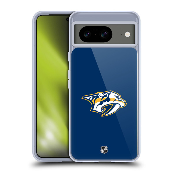 NHL Nashville Predators Plain Soft Gel Case for Google Pixel 8