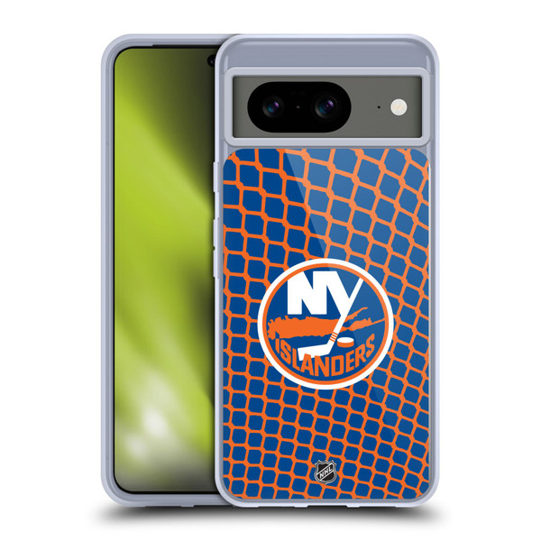 NHL New York Islanders Net Pattern Soft Gel Case for Google Pixel 8