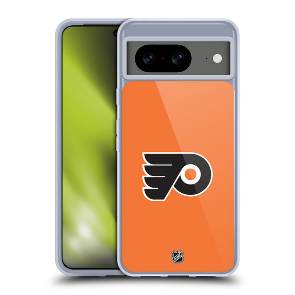 NHL Philadelphia Flyers Plain Soft Gel Case for Google Pixel 8
