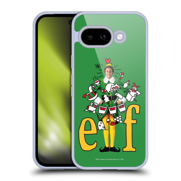 Elf Movie Graphics 2 Doodles Soft Gel Case for Google Pixel 9A