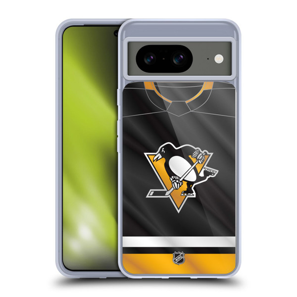 NHL Pittsburgh Penguins Jersey Soft Gel Case for Google Pixel 8