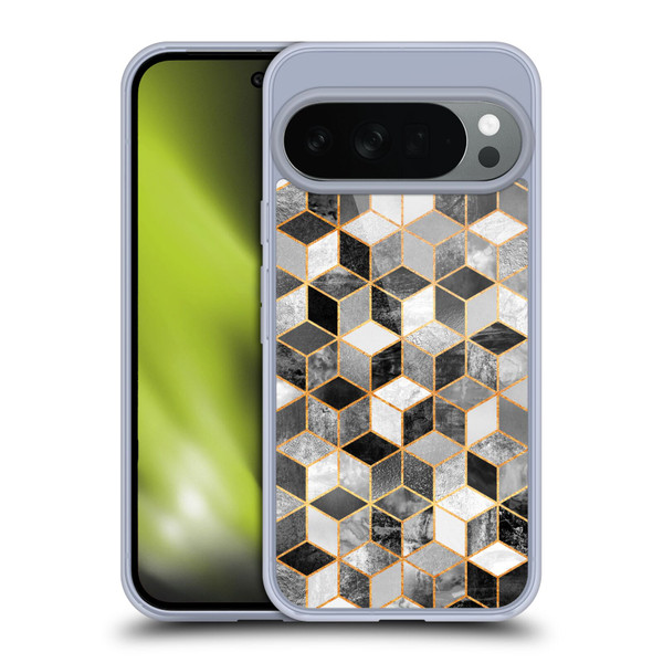 Elisabeth Fredriksson Cubes Collection Black And White Soft Gel Case for Google Pixel 10