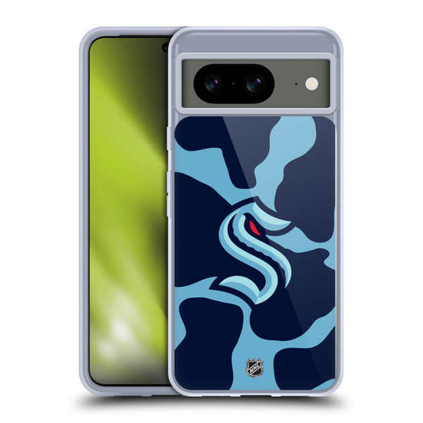 NHL Seattle Kraken Cow Pattern Soft Gel Case for Google Pixel 8